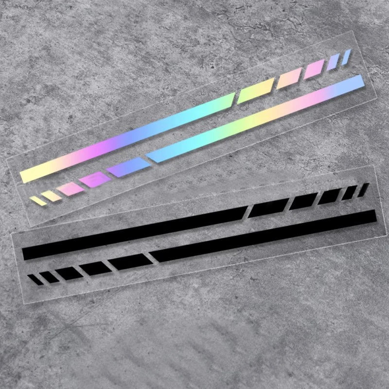 Horizontal Stripe Sticker Removable Waterproof Window Body Pvc