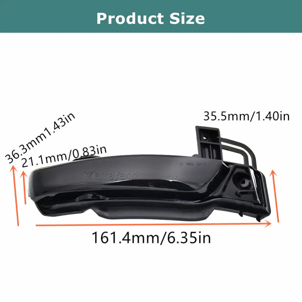 For Jeep Grand Cherokee Dodge Durango 2X Dynamic Side Mirror
