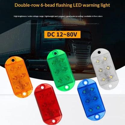 Set 12-80v Trailer Truck Signal Indicator 6leds high-brightness