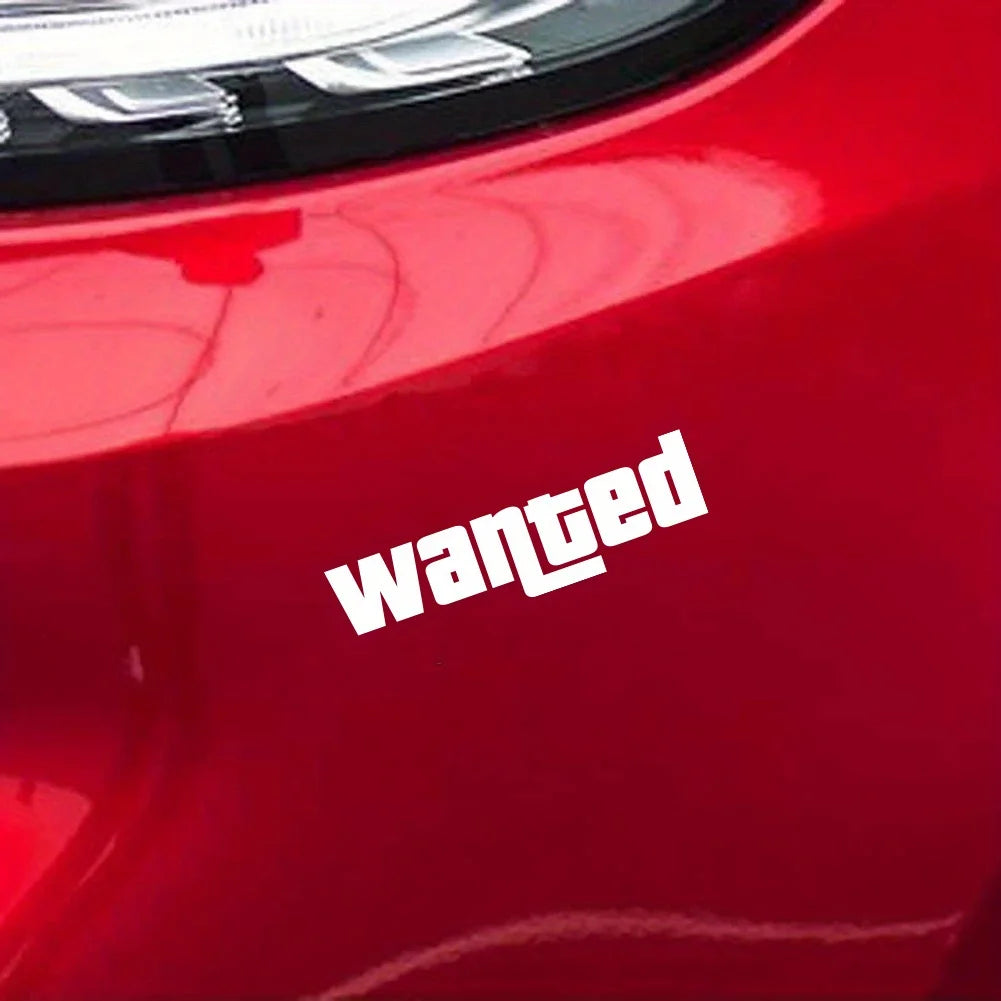 Fashion Windshield Wanted Window Sticker Moto Safety Signs Decals