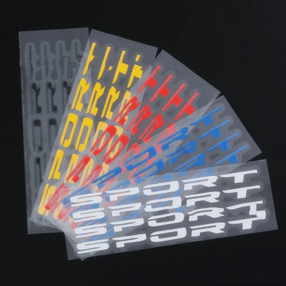 4PC Sport Decal Sticker Wheels Rims Racing Stripes Stickers