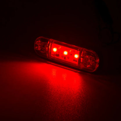 10PCS 12V 24V Warning Side Marker Oval Clearance Orange