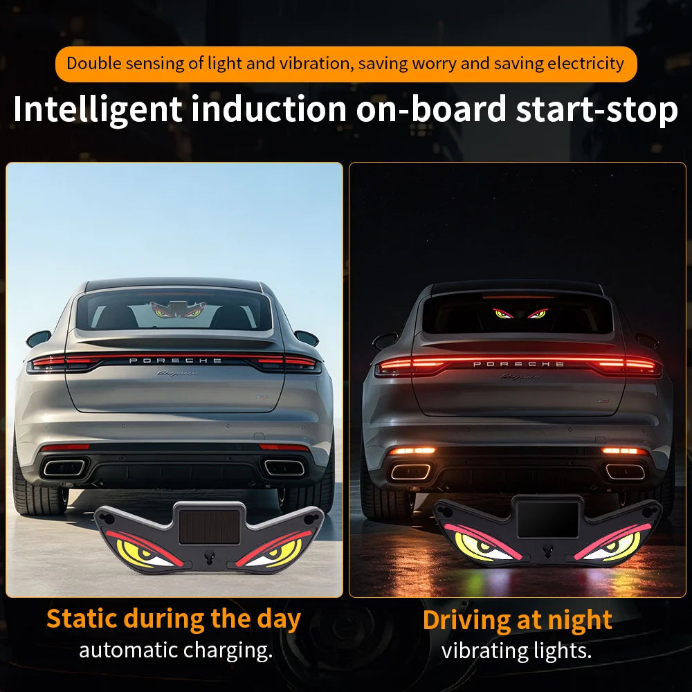 Devil Eyes Warning Lighting Ambient Solar type-c Charging Cool