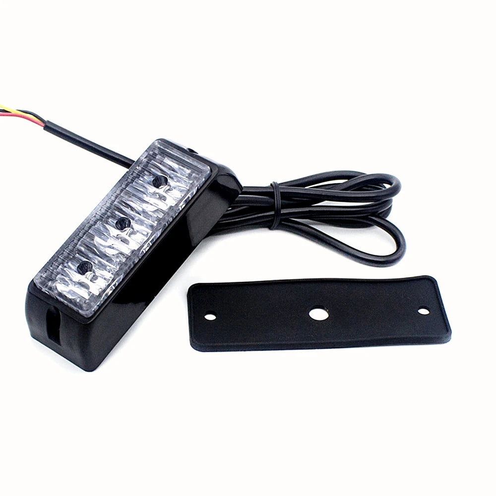 2PCS Set Waterproof Surface Mount Grille Deck Emergency Strobe
