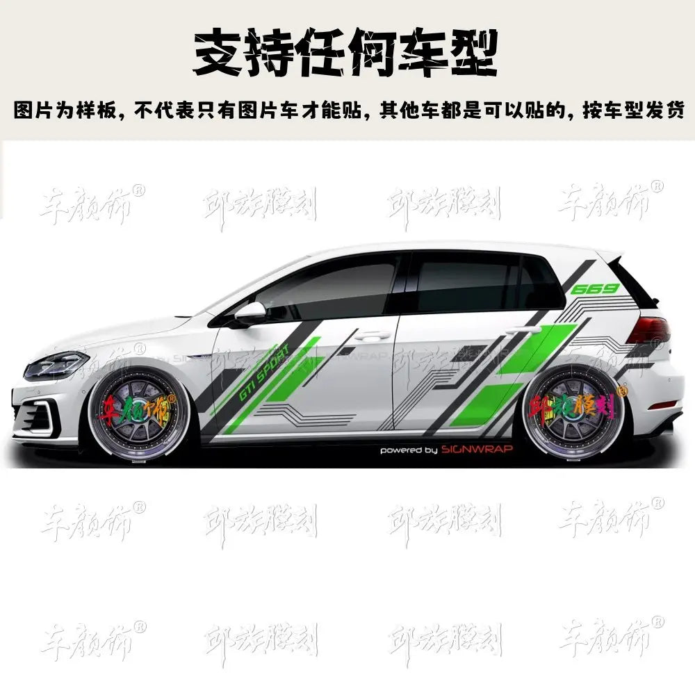 For Volkswagen Scirocco Polo Golf8 MK7 Vinyl Stickers Body