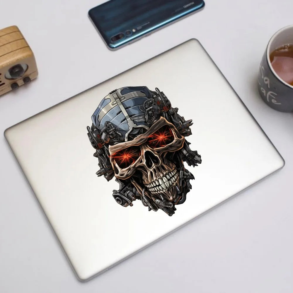 Design Skeleton Head Stickers Door Body Motorcycle Tank