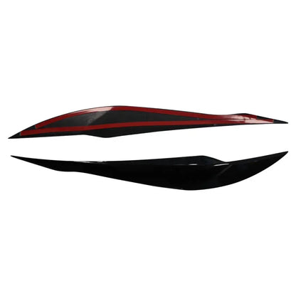 For BMW 3 Series F30 F35 2PCS ABS Gloss Evil Headlight Eyebrows