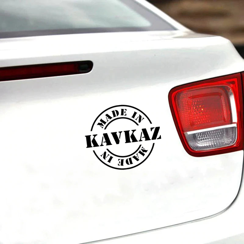 For Auto cs-1426 Made In Kavkaz Funny Sticker Vinyl Decal