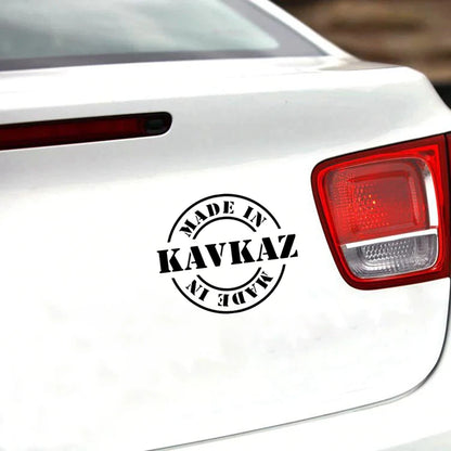 For Auto cs-1426 Made In Kavkaz Funny Sticker Vinyl Decal