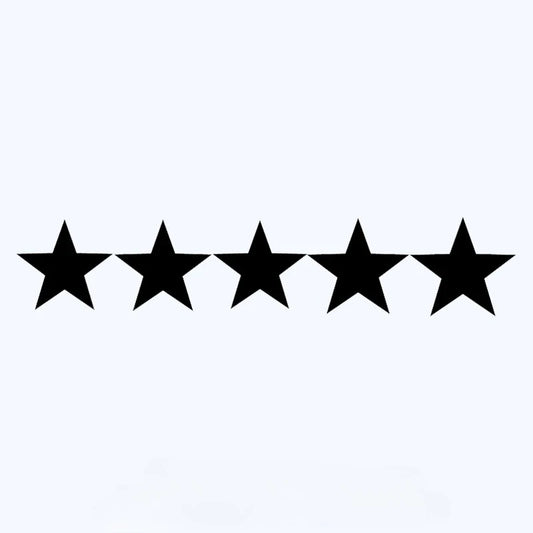 CK2600 50.5 10CM Star Funny Sticker Vinyl Decal White