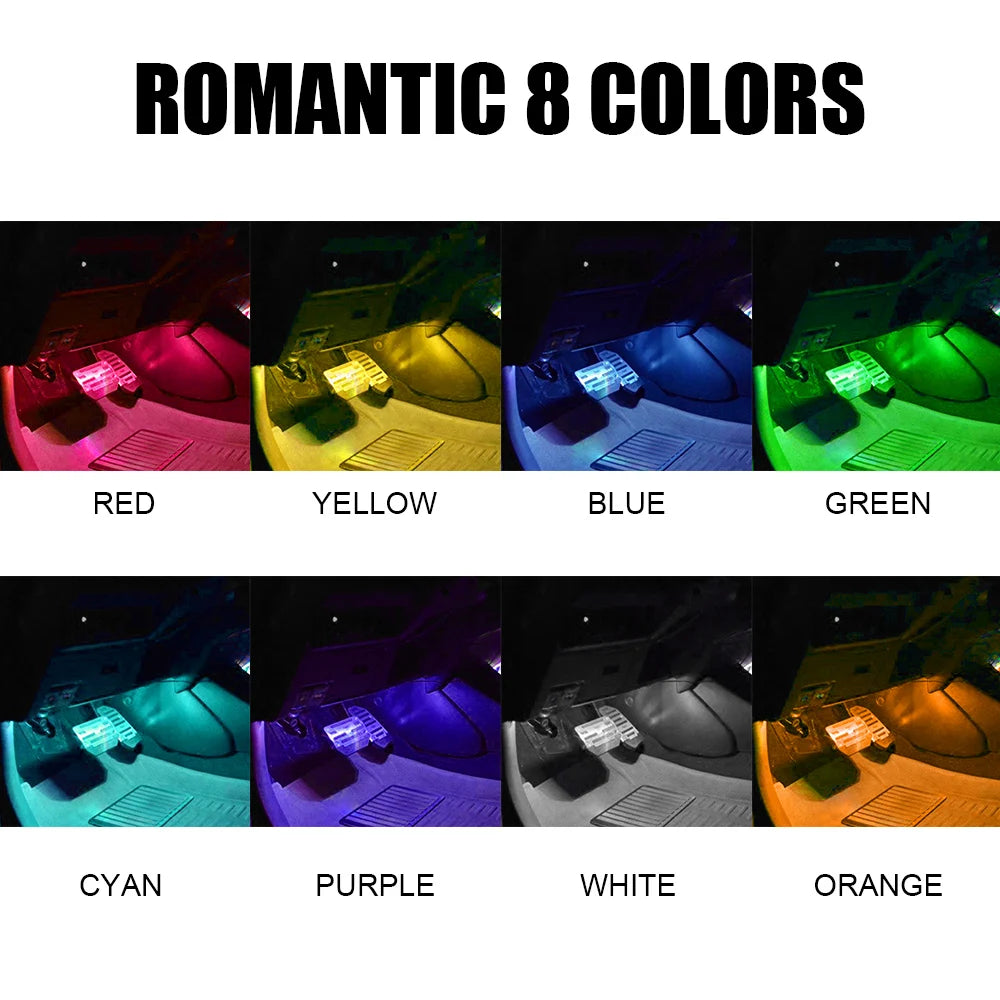 24 48 Strips Ambient Lamps Interior Foot RGB Illumination