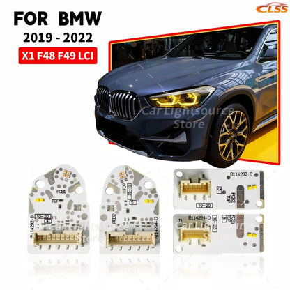 For BMW X1 F48 F49 Lci Yellow Drl Boards Lightsource 2019 2020