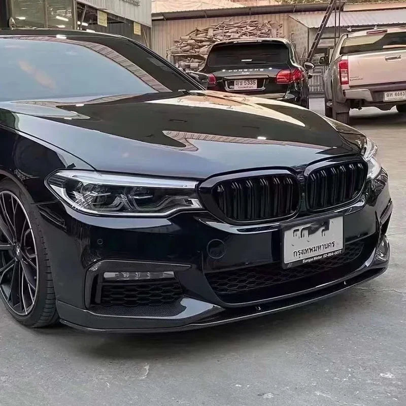 For BMW 5 Series G30 G38 530 540 Carbon Fiber Front Lip Bumper