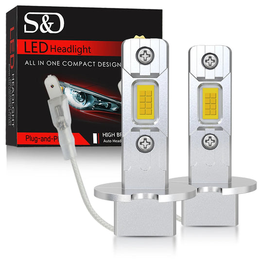 30000LM H1 Headlight 100W MINI Canbus H3 Headlamp Fanless