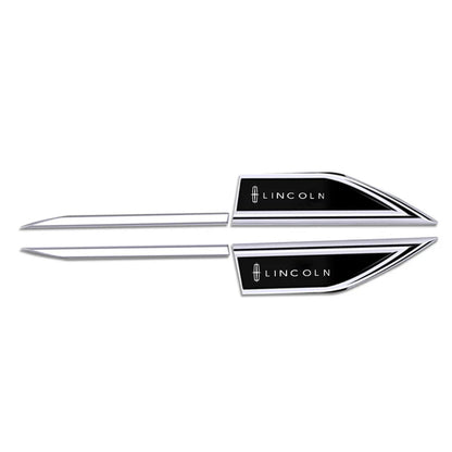 For Lincoln Mkc Mkz Mkx Mkt 25x3cm Door Fender Side Blade Badge
