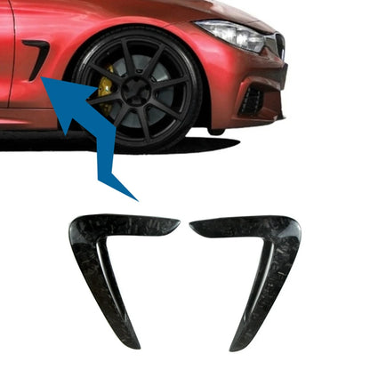 For BMW F32 F33 F36 4-Series Side Wing Air Flow Fender Grille