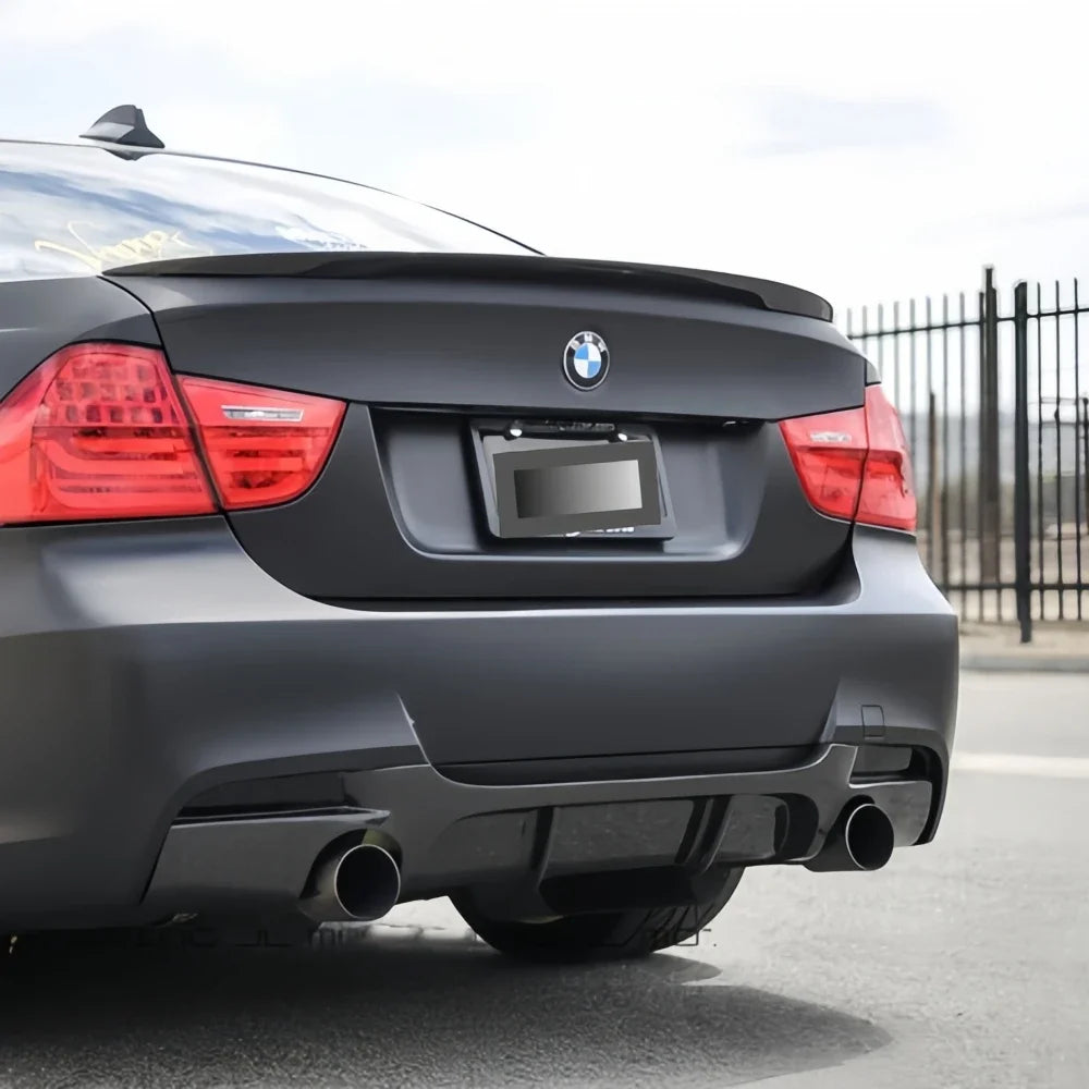 For BMW E90 E91 316D 318D Mp Gloss Black Rear Bumper Diffuser