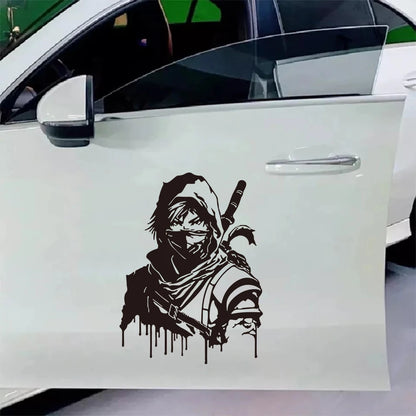 For Bumper Hood Bonnet Door Body Cartoon Anime Samurai Swords