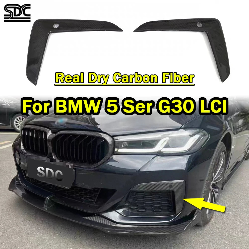 For BMW 5 Series G30 525I G30 Real Dry Carbon Fiber Front