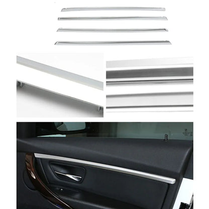 For BMW 3 Series F30 12-18 Four Interior Doors Panel Trims Blue