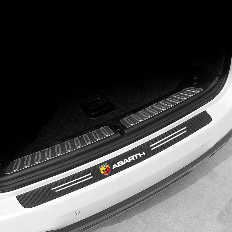 For Fiat Abarth 595 Abarth 500 Carbon Fiber Stickers Door Sill