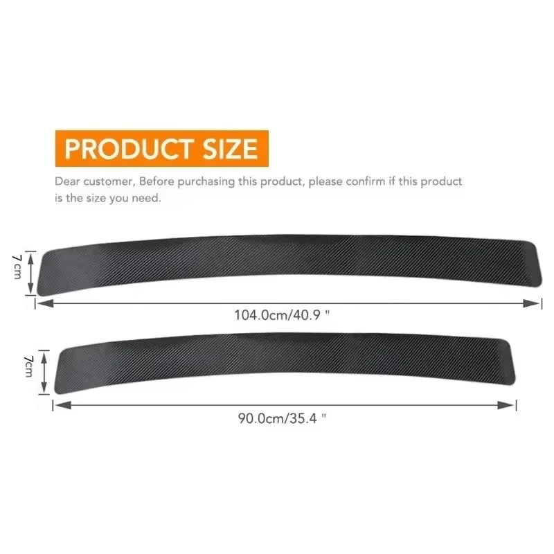 3D Carbon Fiber Sticker Threshold Protective Film Scratch