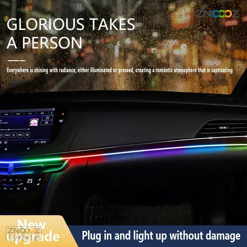 For Tesla Model 3 Y S Znoooz 140CM Ambient Interior RGB Symphony