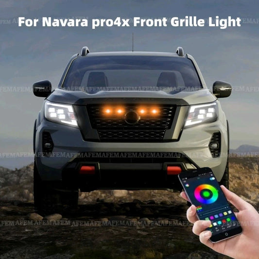 For Nissan Navara pro4x Front Grille Daytime Running Wheel