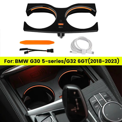 For BMW 5 Series G30 G32 Colours Cup Holder 6GT 2018-2023 Water