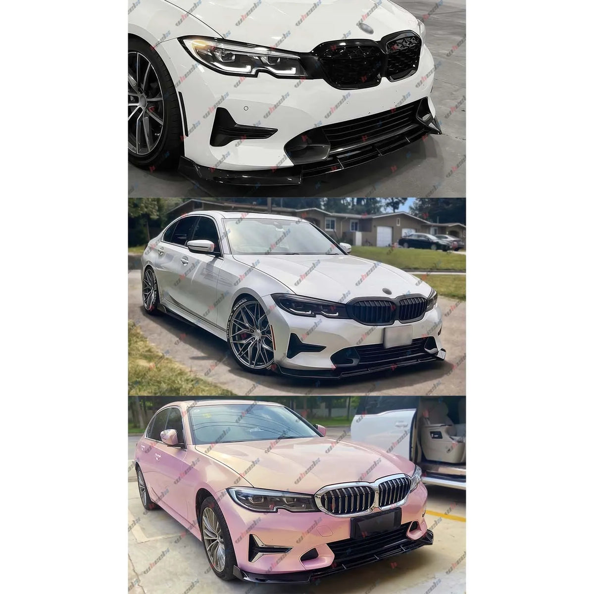 For BMW G20 Base 2019-2022 V Front Bumper Lip Duckbill Spoiler