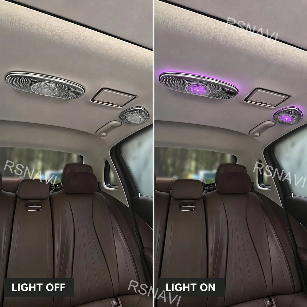 3-piece Overhead Speaker Grille Trim Set Ambient Lighting