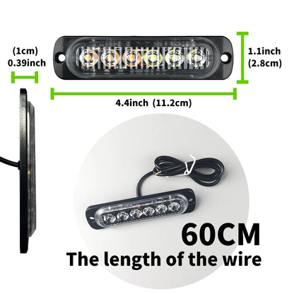 10PCS Emergency Strobe Warning Flashing Caution Construction