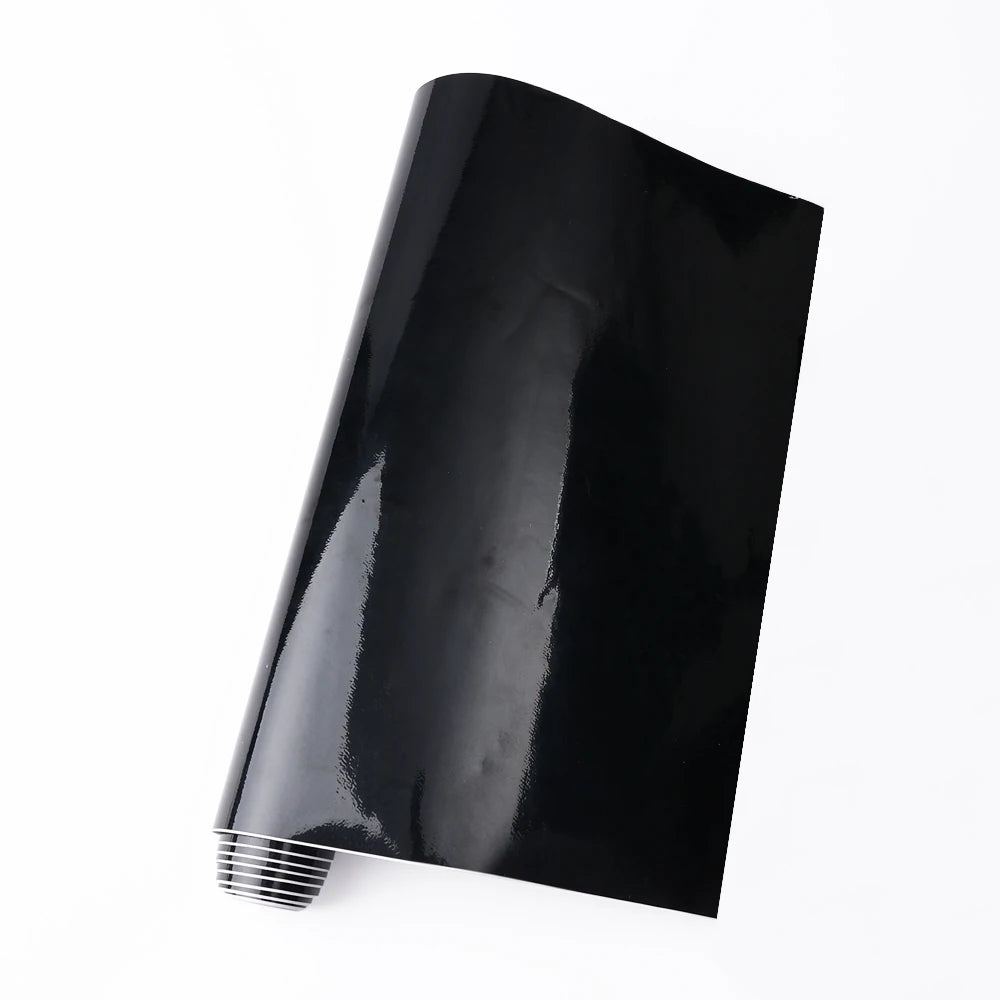 Ultra Gloss Pvc Piano Black Vinyl Wrap Film Sticker