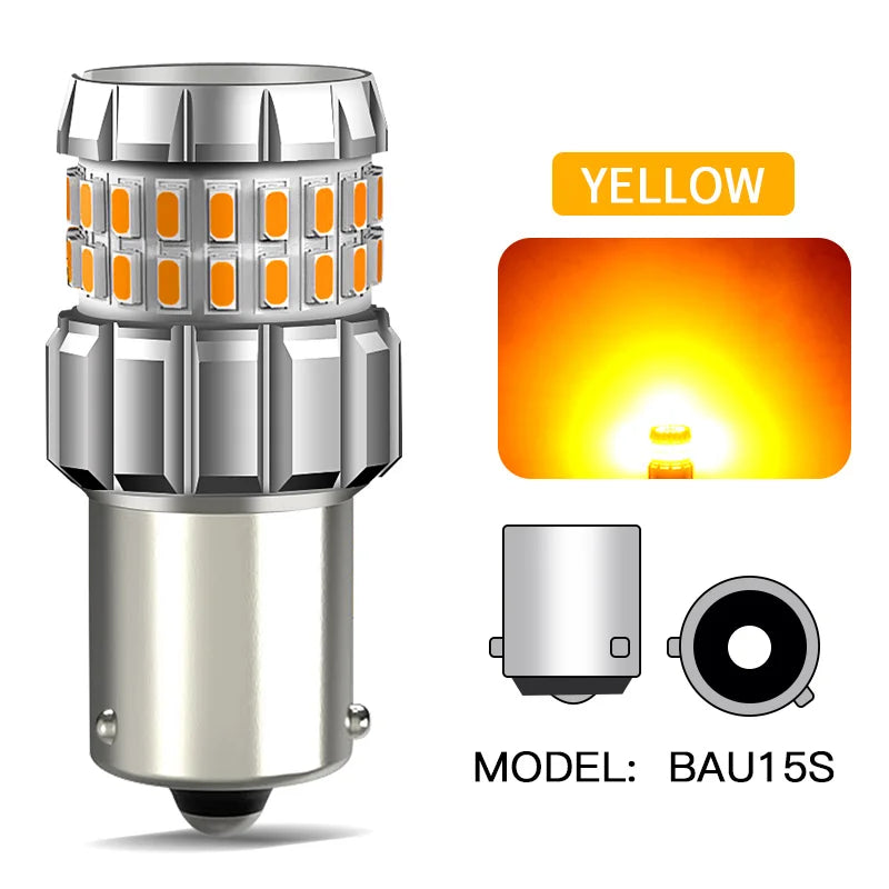 2PCS 30-smd 1156 py21w bau15s Canbus Turn Signal Amber