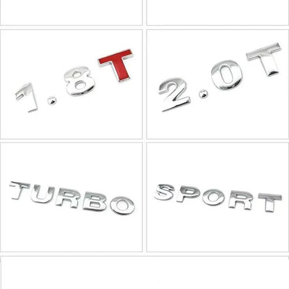 For Toyota Hyundai 3D Metal 45MM 25MM Letters Alphabet Emblem