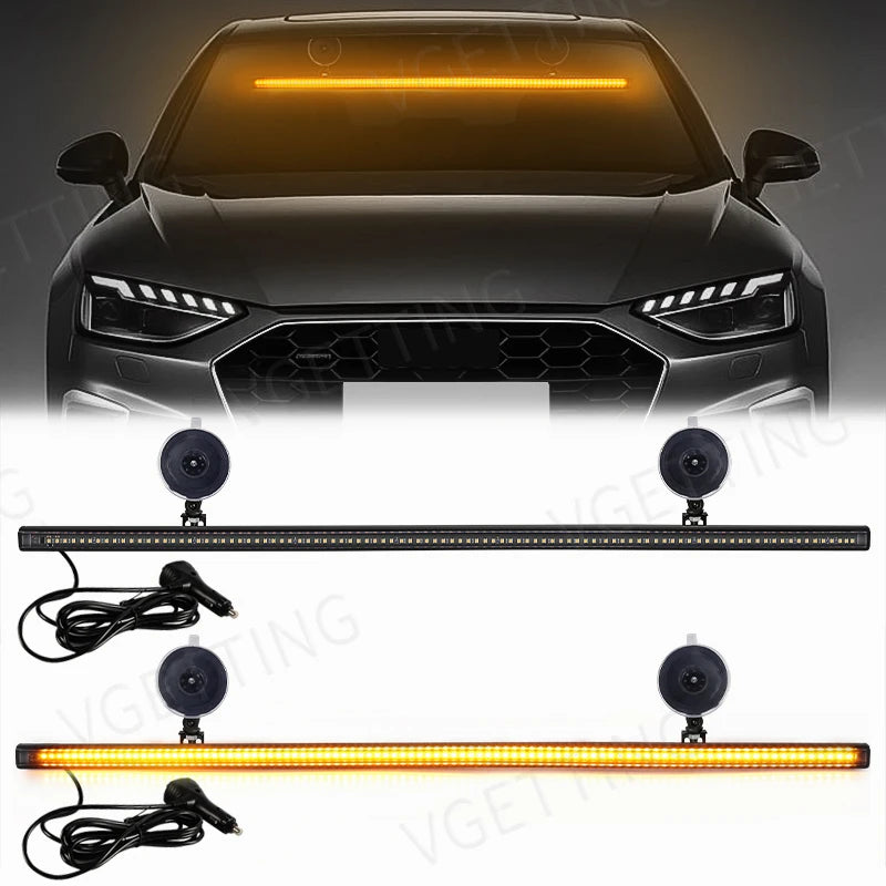 3030 Beads Strobe Bar Front Windshield Warning Traffic Signal