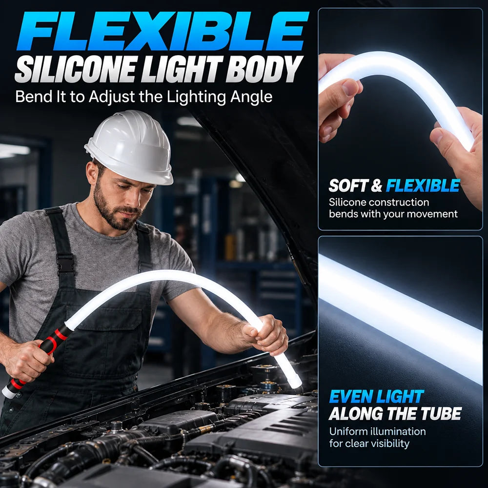 73CM Flexible Work Strip Rechargeable Silicone Handheld Trouble