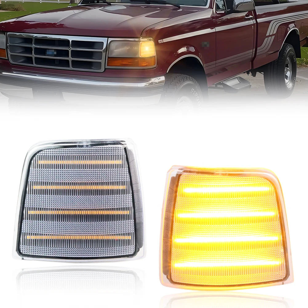 For 1992-1997 Ford Bronco F150 F250 2PCS Front Corner Side
