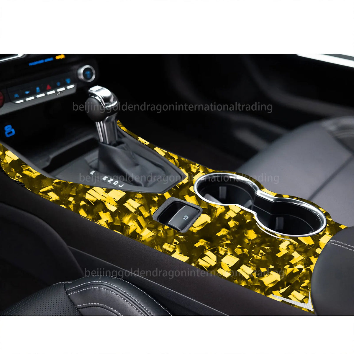 For Ford Mustang Gt 2024-2026 Yellow Forged Carbon Fiber Gear