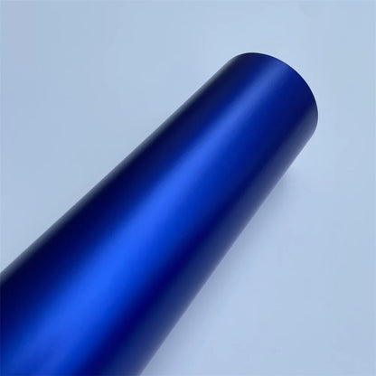 Satin Metallic Blue Wrapping Vinyl self-adhesive Matte Chrome