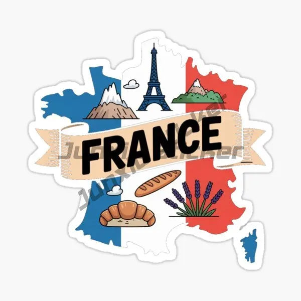 Paris France Travel Scenery Stickers Vinyl self-adhesive