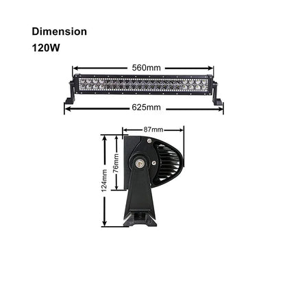12volt 22inch RGB Chasing Bar Truck Off Road Pickup