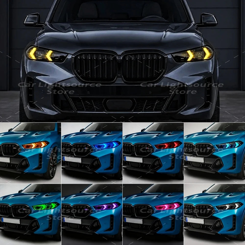 For BMW G05 G06 Lci X5 Yellow Drl Modules X6 F86 F95 30IX 30D