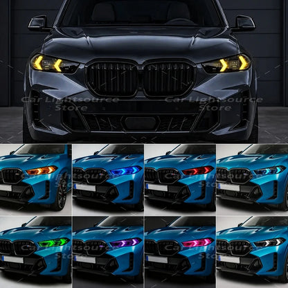 For BMW G05 G06 Lci X5 Yellow Drl Modules X6 F86 F95 30IX 30D