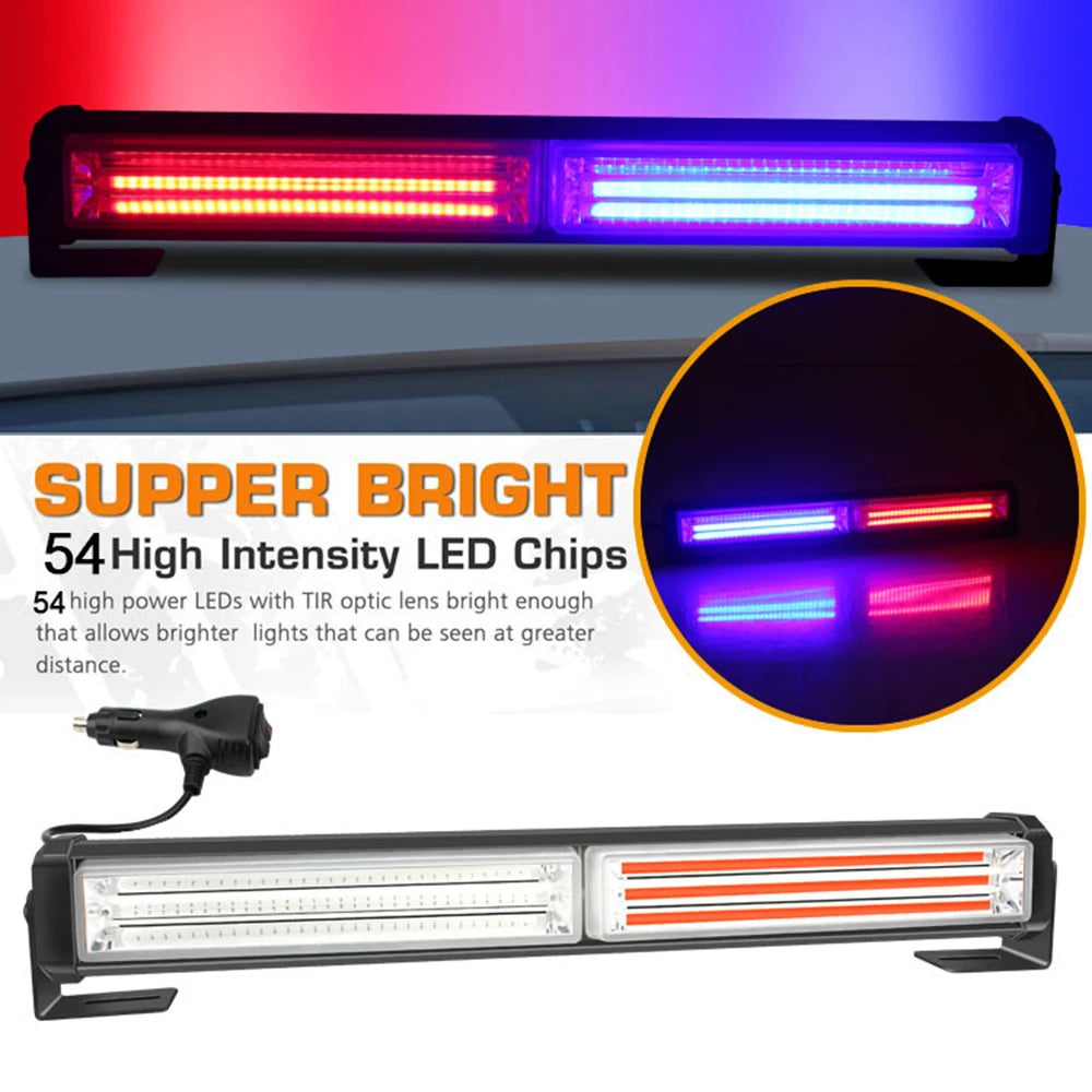 2-section Cob Work Strobe Warning Modes 12V 24V Cigarette