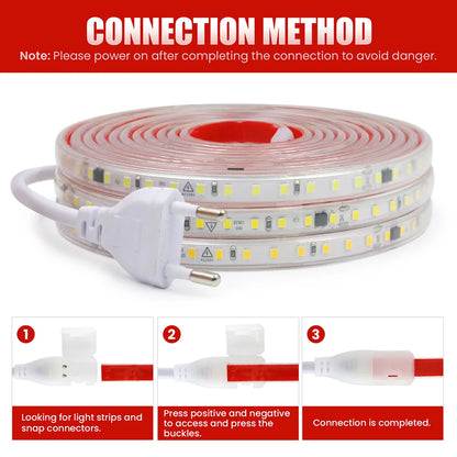 Dimmable 220V 2835 Strip Dimmer Switch Adhesive Tape Waterproof