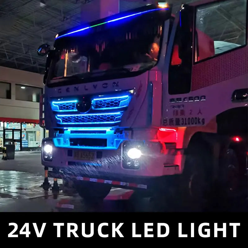 For Man Scania Volvo 24V Truck Colorful Flashing Atmosphere