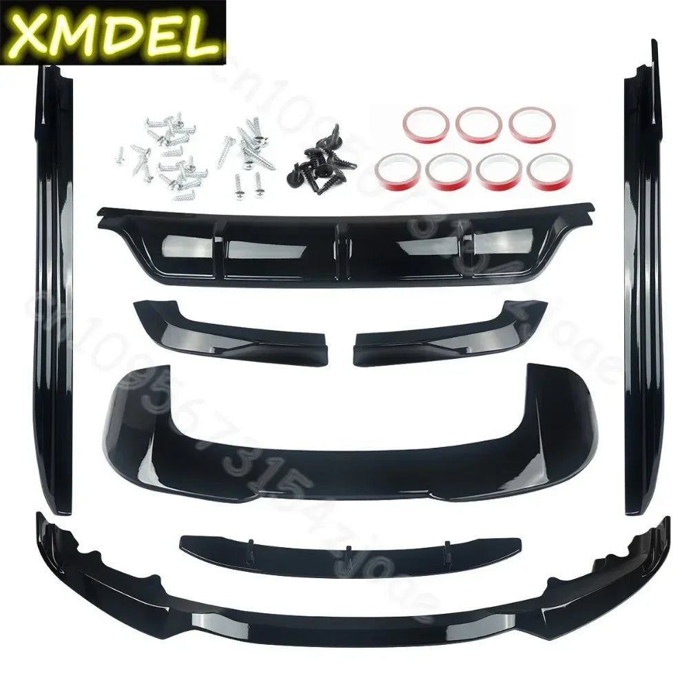 For 2013-2018 Body Kit Front Lip Rear Diffuser Side Skirts
