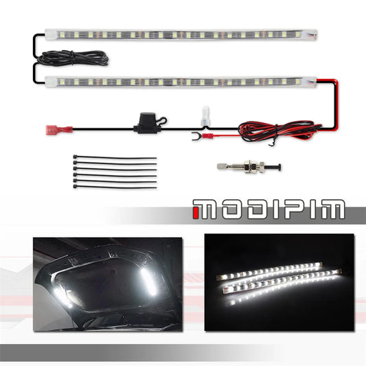 White Interior Bar Under Hood Work Inspection Strip Truck