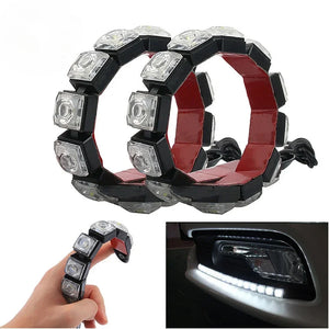 2PCS Bright Daytime Running Flexible Extendable Drl Fog Driving